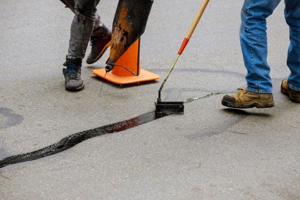 Parking Lot Crack Sealing in Fresno